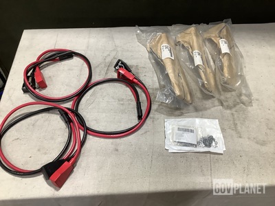 (21) Brackets, (28) Battery Cables, (164) Lock Washers & Assorted Items