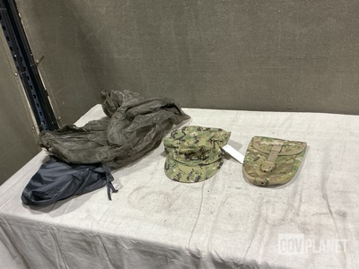 (13) Insect Net Protectors, (100) Working Caps & Assorted Items