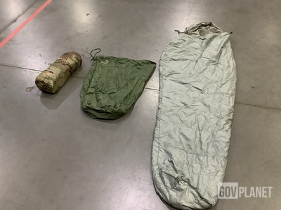 (1) Shelter System, (2) Clothing Bags, (3) Sleeping Bags & Assorted Items