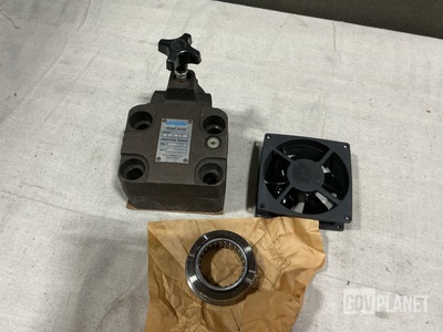 (2) Centrifugal Fans, (1) Relief Valve, (8) Ring Spacers & Assorted Items