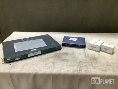 (1) VoIP Gateway, (12) Electromagnet Relays & Assorted Items