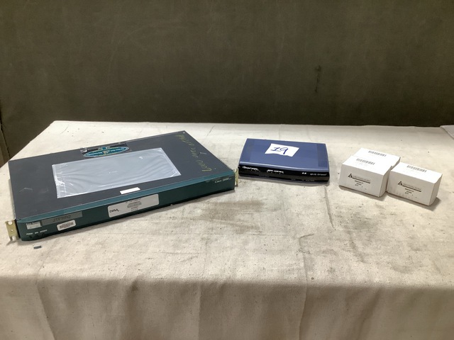 (1) VoIP Gateway, (12) Electromagnet Relays & Assorted Items (1) VoIP Gateway, (12) Electromagnet Relays & Assorted Items