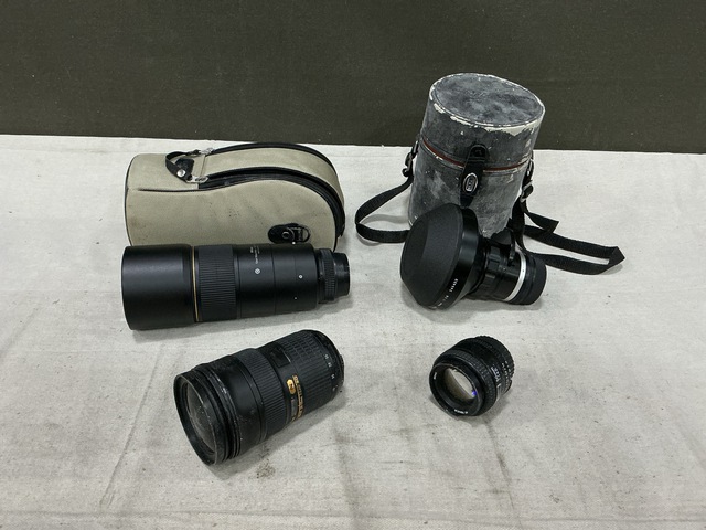 (4) Nikon Camera Lenses
