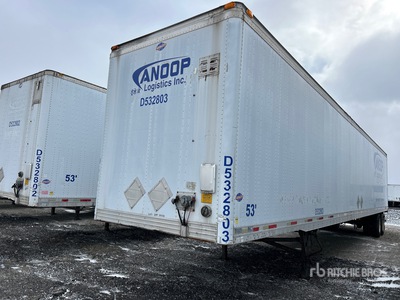 2011 Utility VS2DC 53 ft x 102 in T/A Van Trailer