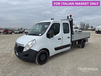 2018 Opel Movano Crew Cab Camion à Plateau