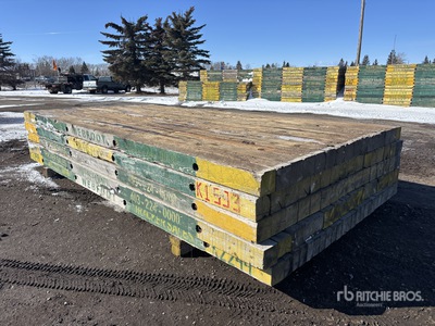 Quantity of (5) 8 ft x 16 ft Wood Access Matten