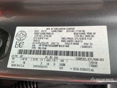 2021 Ford F-150 XLT 4x4 Crew Cab Ute