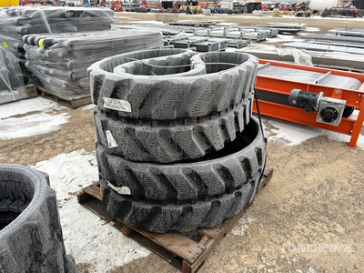 Quantity of (2) Rubber 450 x 81.5 x 74 width 17 inches Tracks