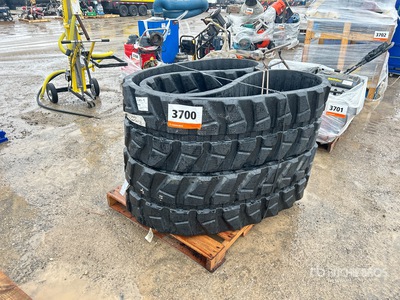 Quantity of (2) Rubber 450 x 81.5 x 76 width 17 inches Tracks