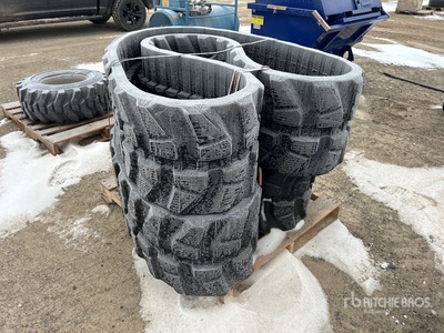 Quantity of (2) Rubber 450 x 81.5 x 76 width 17 inches Tracks