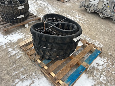 Quantity of (2) Rubber 230 x 96 x 35 Width 9 inches Laufketten