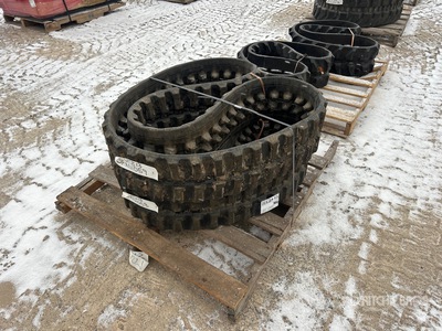 Quantity of (2) Rubber 230 x 72 x 56 width 9 inches Laufketten