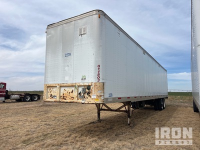 1992 Fruehauf FB915-NF2-48LP 48 ft x 102 in T/A Gesloten aanhangwagen