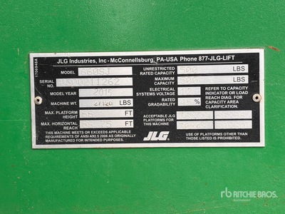 2015 JLG 660SJ 4WD Diesel Nacelle téléscopique