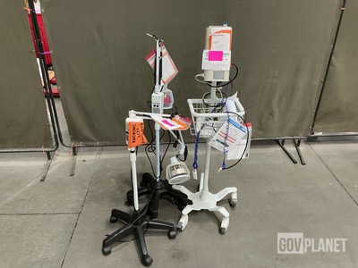 (1) Examination Table, (2) Heat Lamps & (1) Patient Monitor