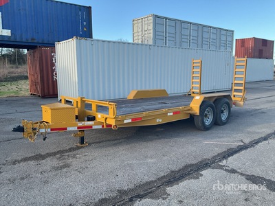 2025 P & T 18 ft T/A مقطورة معدات