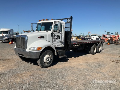 2014 Peterbilt 348 6x4 Flatbed Truck
