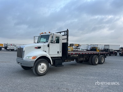 2014 Peterbilt 348 6x4 Flatbed Truck