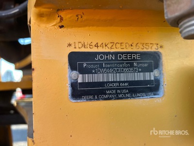 2014 John Deere 644 K Wheel Loader