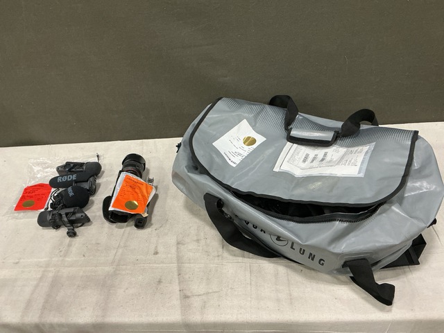 (4) VideoMic Microphones, (1) Video Camera Recorder & Assorted Items