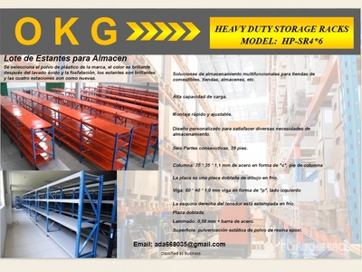 2026 OKG HP-SR4*6 Lote de Estantes para Almacen (Sin Usar) / Warehouse Rack Scaffalature (Unused)