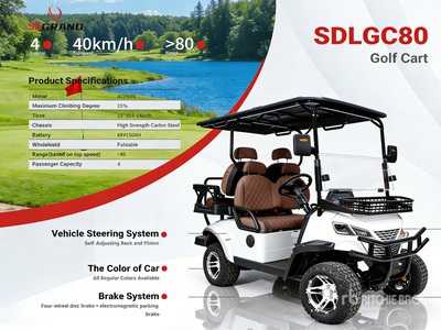 2026 SDGRAND Electric White Four-Seater Golf Cart (Unused)