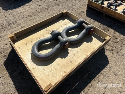 Quantity of (2) 85 Ton Crosby Shackles Shackle