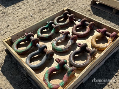 Quantity of (9) 35 Ton Crosby Shackle