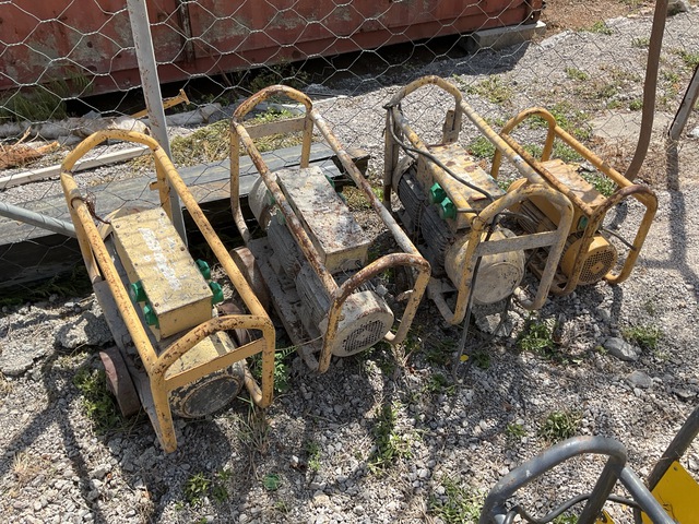 Quantity of (4) Dynapac Electric Concrete Vibrator (Inoperable)