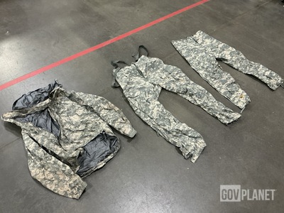 (8) Pairs of Cold Weather Trousers, (5) Wet Weather Jackets & Assorted Items