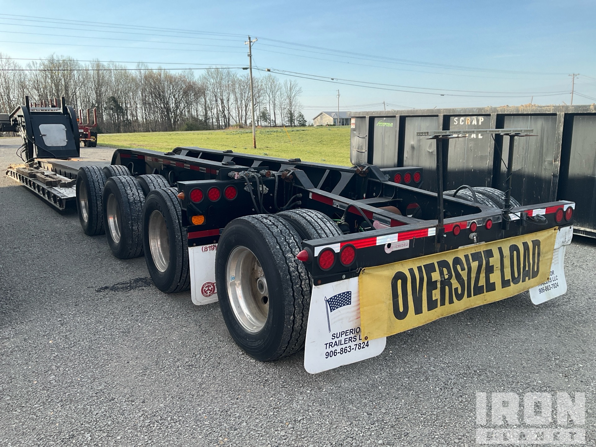 2013 Temisko LB-T3W-59-9 Tri/A Removable Gooseneck Lowboy Trailer