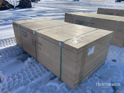 Quantity of (40) 4 ft x 8 ft (0.75 in Thick) CSP/DFP No Stamp Multiplex (Unused)