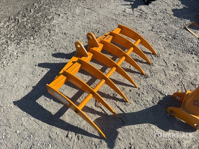 2026 GIYI 46 in Excavator Rake - Fits Cat 303 (Unused)