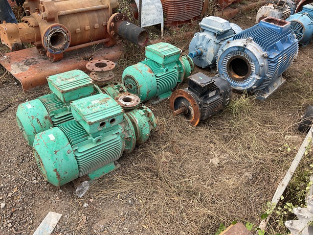 Quantity of (6) Electric Motor (Inoperable)