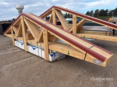 16 ft x 24 ft x 40 ft Pole Barn Package Storage Building (Unused)