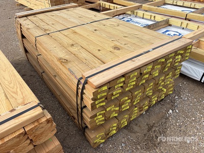 Quantity of (96) 2 in x 6 in x 8 ft Treated Legname (Unused)