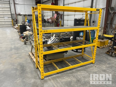 Quantity of (2) Pallets of Dewalt 8ft rack and pallet of rack system Palletstelling