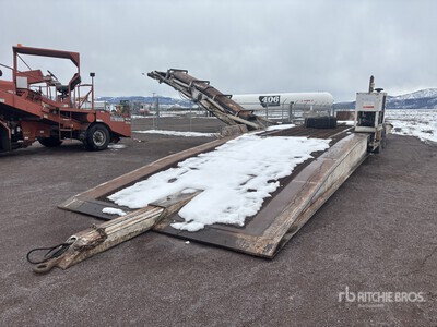 40 in x 25 ft Portable Unloading drive over truck dump Conveyor