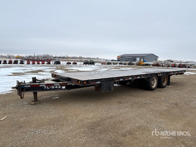 1996 Homemade 30 ft T/A Flatbed Trailer