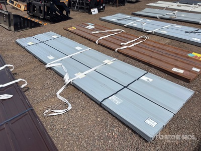 Quantity of (70) 12 ft x 3 ft Grey Metal Roof Panels (Unused)