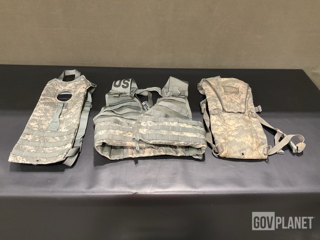 (14) Fighting Load Carriers, (13) Hydration Systems & Assorted Items