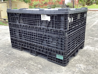 Ropak Plastic Bulk Container w/Lid