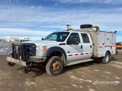 2015 Ford F-550 XL 4x4 Crew Cab Rail شاحنة متعددة الاغراض