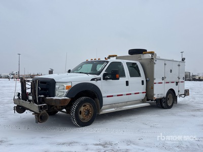 2015 Ford F-550 XL 4x4 Crew Cab Rail Service Truck