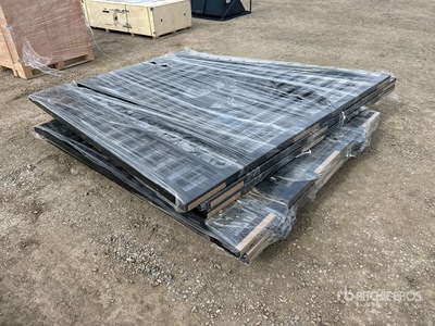 Quantity of (3) 2026 Suihe NG-14T -3 14 ft x 7 ft Wrought Iron Bi-Parting Puerta de entrada (Unused)