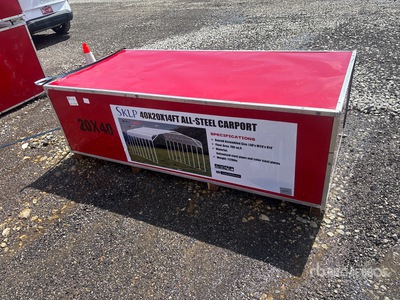 2026 SKLP SK-SC40 40 ft x 20 ft 14 ft Large Scale Storage Shed (Unused)