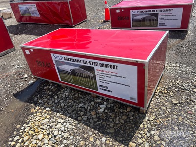 2026 AM General SK-SC40 40 ft x 20 ft x 14 ft Carport Shed (Unused)