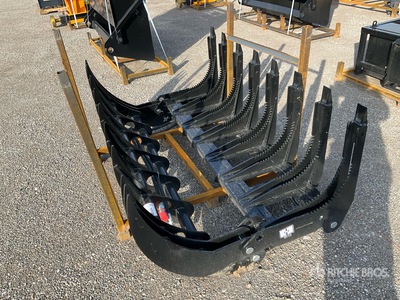 2026 GIYI GY-CLG72 Grapple Râteau à racines pour Skid Steer (Unused)