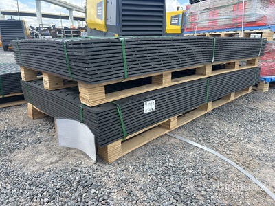 Quantity of (12) 2026 SKLP SK-LJB12 Polyethylene Sheet Ground Protection Mats (Unused)