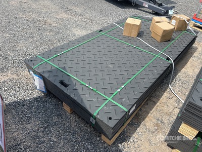 Quantity of (12) 2026 SKLP SK-LJB12 Polyethylene Sheet Ground Protection Mats (Unused)